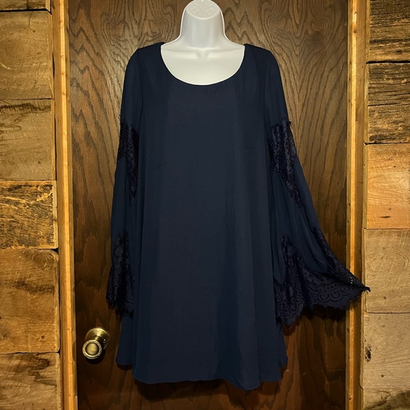 Navy blue Charlotte Russe Dress size M - Picture 1 of 2